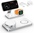 EXW Charging Station for iPhone 17- 12 Series, Apple Watch, Airpods, Wireless Charging Dock, FLEX-Z (White))